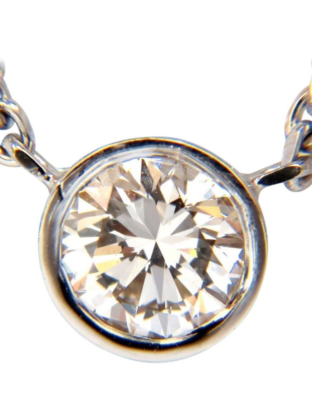 .54ct natural round brilliant diamond solitaire necklace i/vs2 16 inch 14kT*